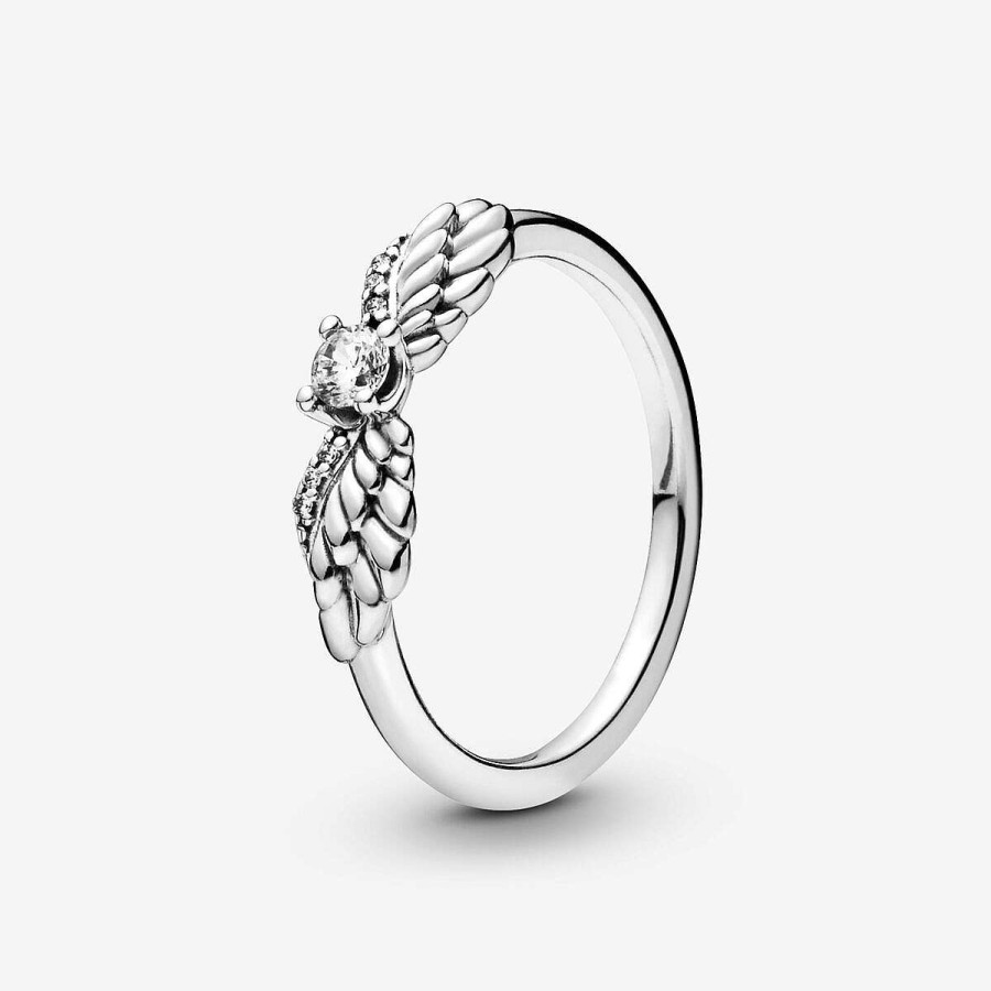 Pandora Anel Sparkling Angel Wings Clearance