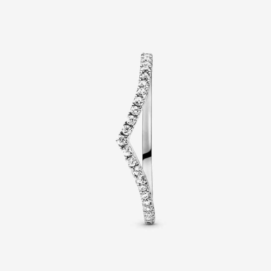 Pandora Anel Wishbone Brilhante Prata Best