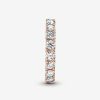 Pandora Anel Sparkling Row Eternity Revestido A Ouro Rosa Wholesale