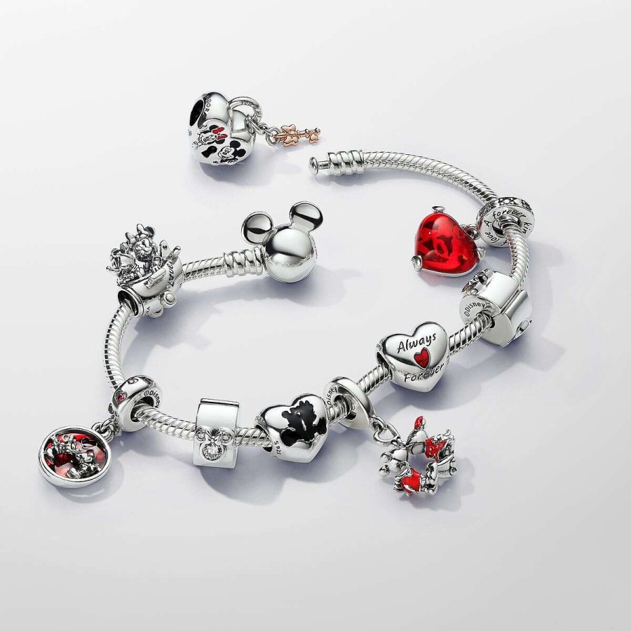 Pandora Conta Cora O Mickey E Minnie Disney Hot