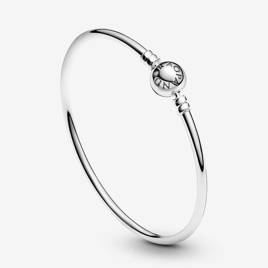 Pandora Bangle Moments Prata New