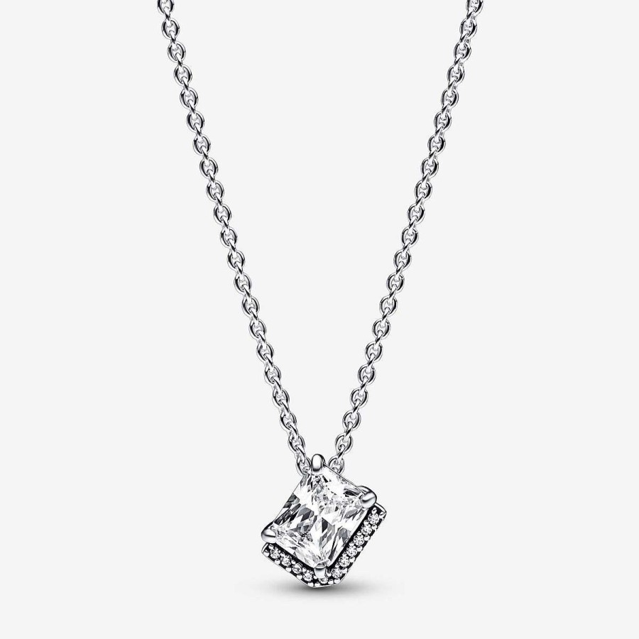 Pandora Colar Rectangular Sparkling Halo Wholesale