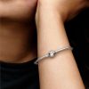 Pandora Bangle Moments Prata New