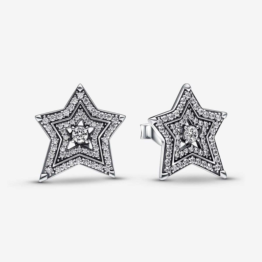 Pandora Brincos Celestial Asymmetric Star New