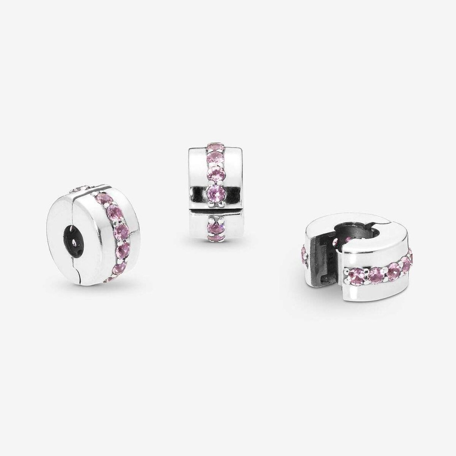 Pandora Clip Cor-De-Rosa Brilhante Online