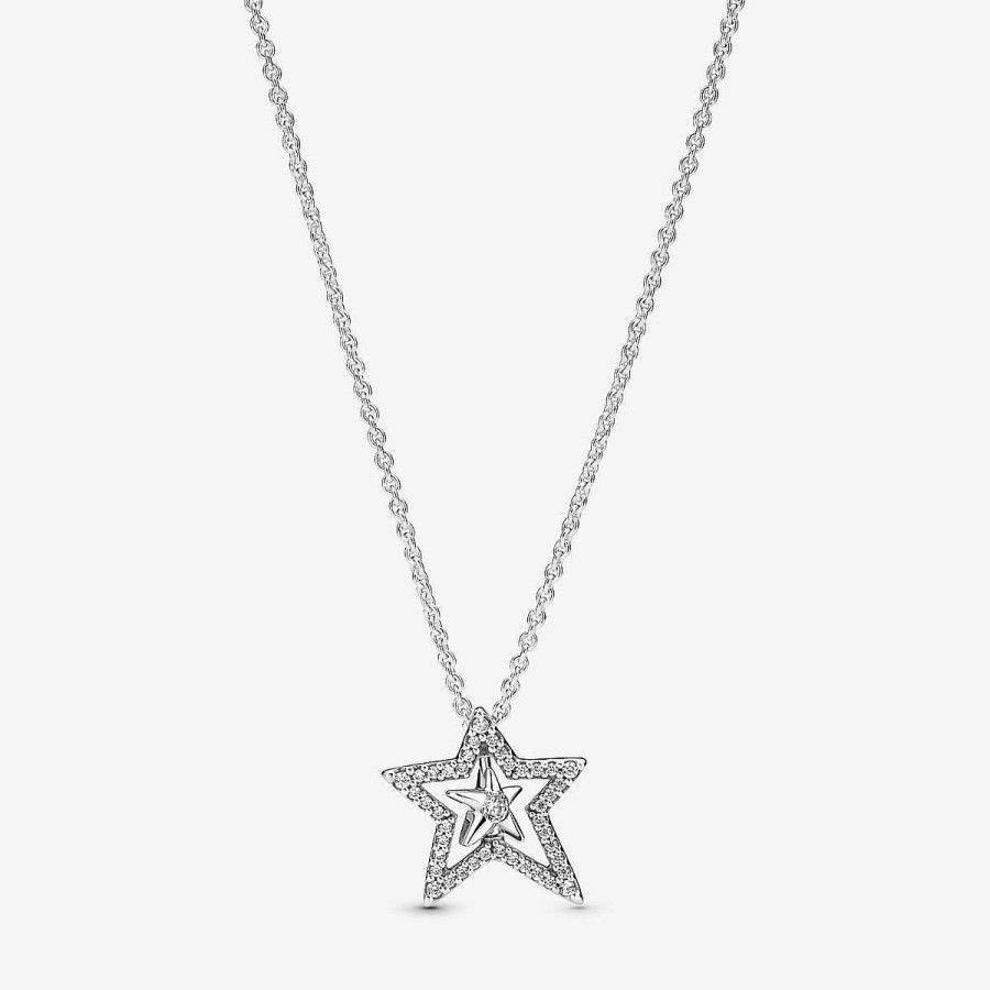 Pandora Colar Pav Asymetric Star Wholesale