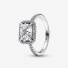 Pandora Anel Rectangular Sparkling Halo Online