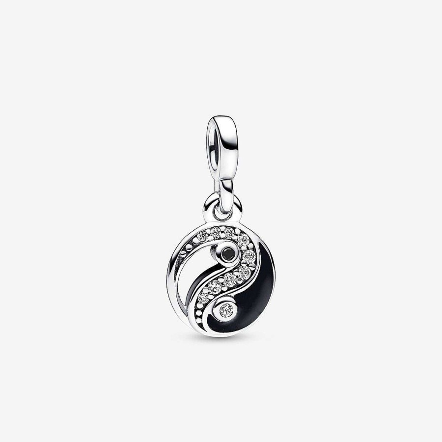 Pandora Mini Conta Pendente Brilhante Yin & Yang Pandora Me Clearance