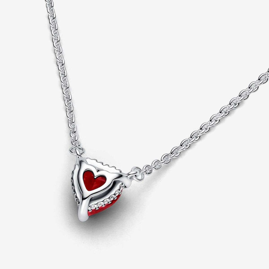 Pandora Colar Sparkling Heart Halo Clearance