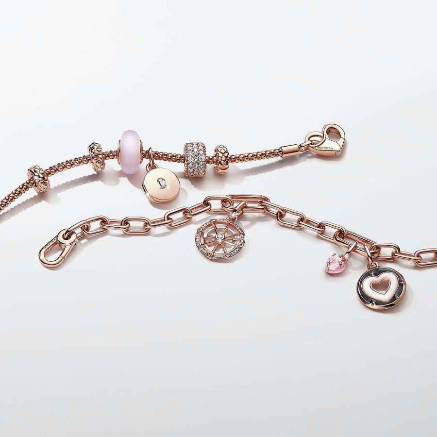 Pandora Mini Conta Pendente Cora O Chakra Rosa Pandora Me Clearance