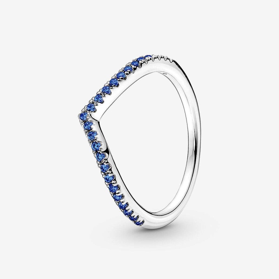 Pandora Anel Timeless Wish Sparkling Azul Hot