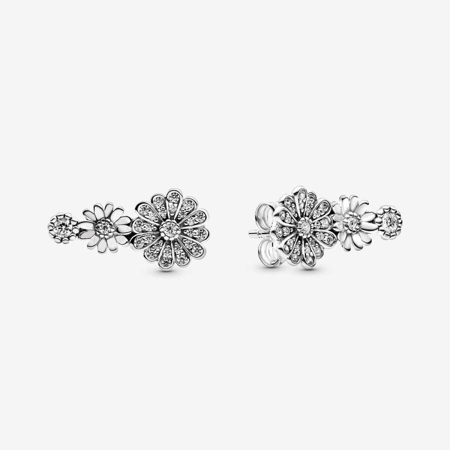 Pandora Brincos Sparkling Daisy Flower Trio Wholesale