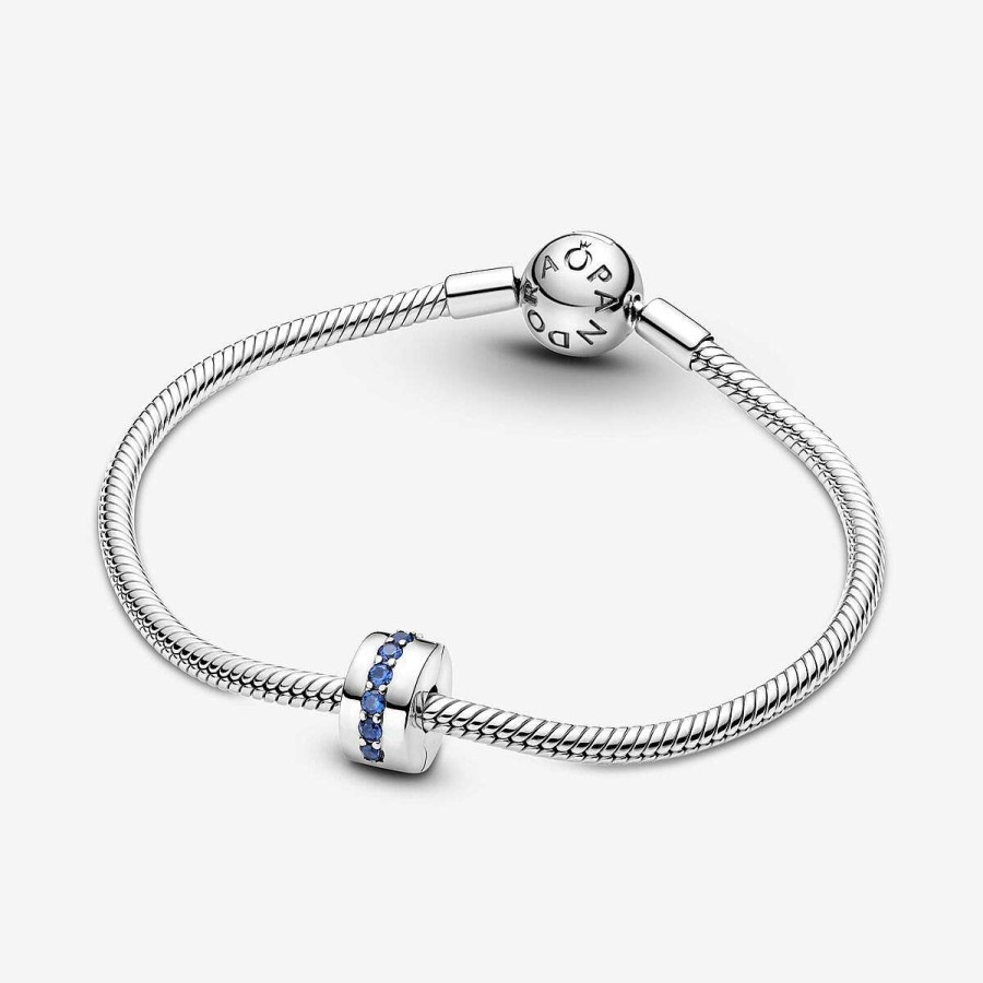 Pandora Clip Com Brilho Azul Online