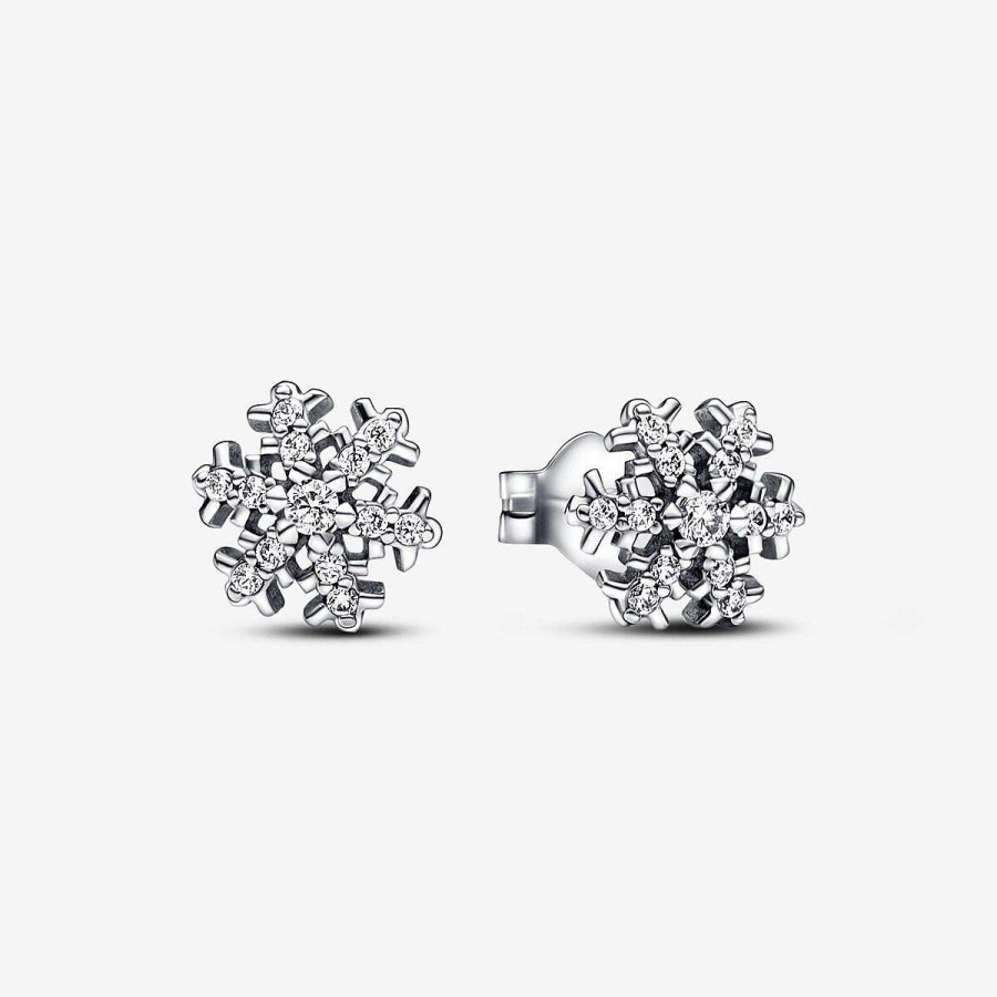 Pandora Brincos Sparkling Snowflake Wholesale