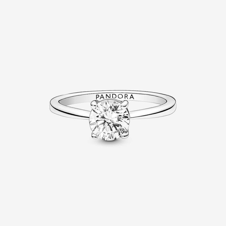 Pandora Anel Sparkling Solitaire New