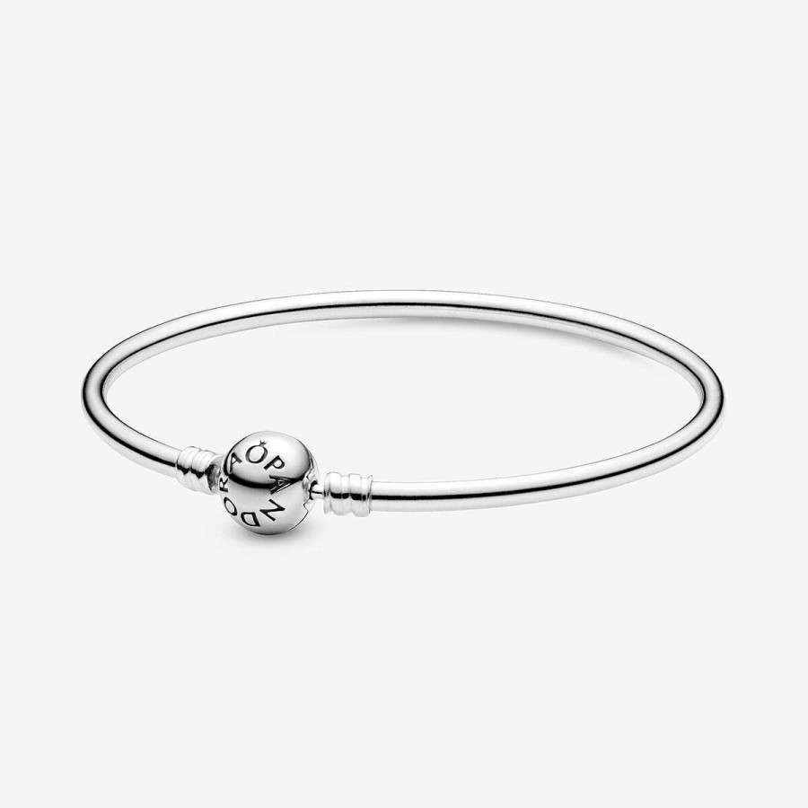 Pandora Bangle Moments Prata New