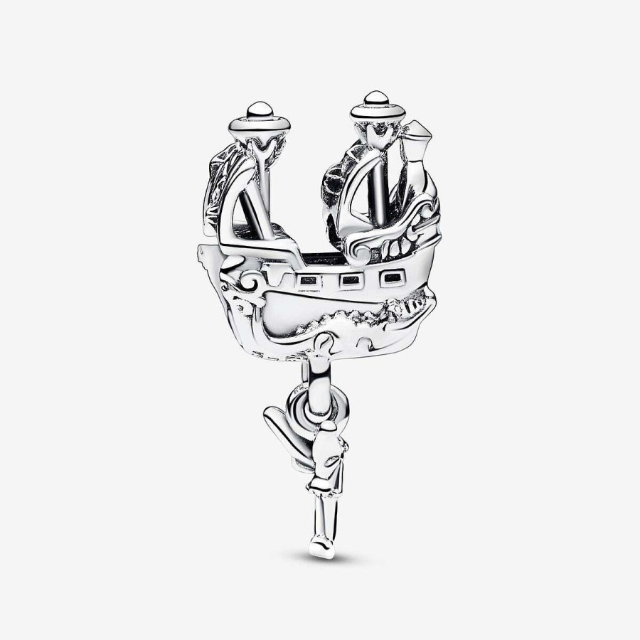 Pandora Conta Disney, Tinker Bell & Captain Hook'S Pirate Ship New