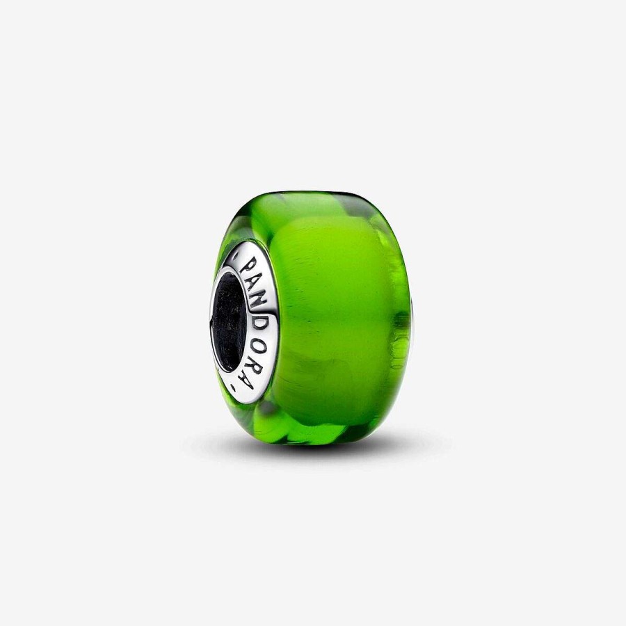 Pandora Mini Conta Vidro Murano Verde Best