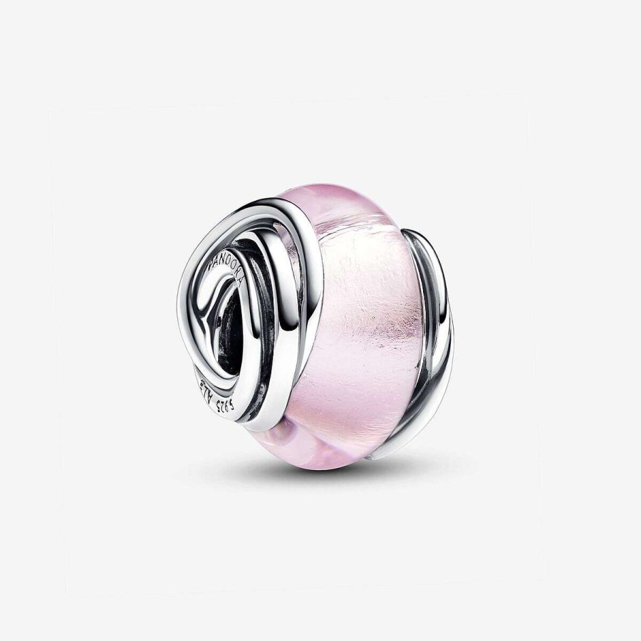 Pandora Conta Murano Cor-De-Rosa Com C Rculo Clearance