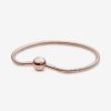 Pandora Pulseira Malha Snake Moments Revestido A Ouro Rosa Hot