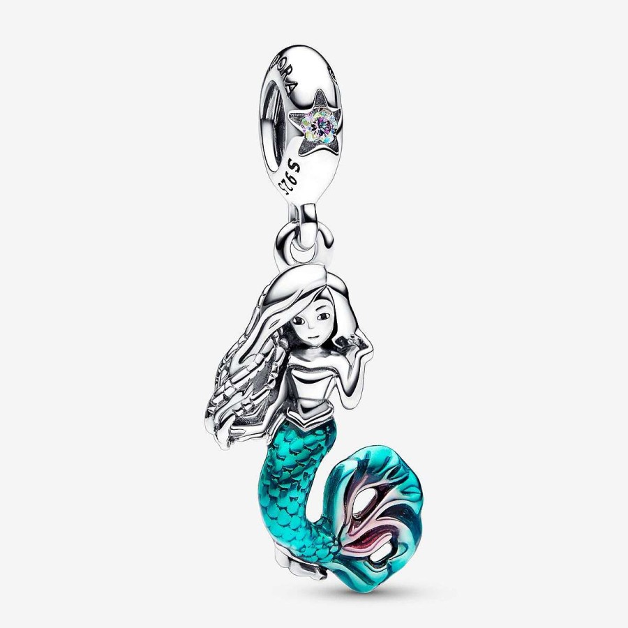 Pandora Conta Pendente Disney, Little Mermaid Ariel New