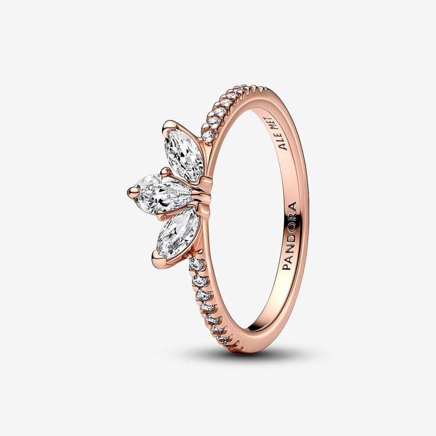 Pandora Anel Sparkling Herbarium Revestido A Ouro Rosa Best