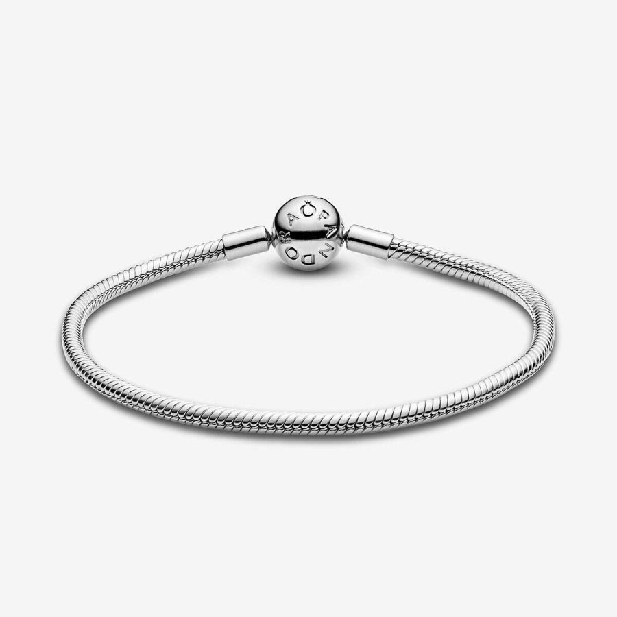 Pandora Pulseira Malha Snake Moments Prata Wholesale