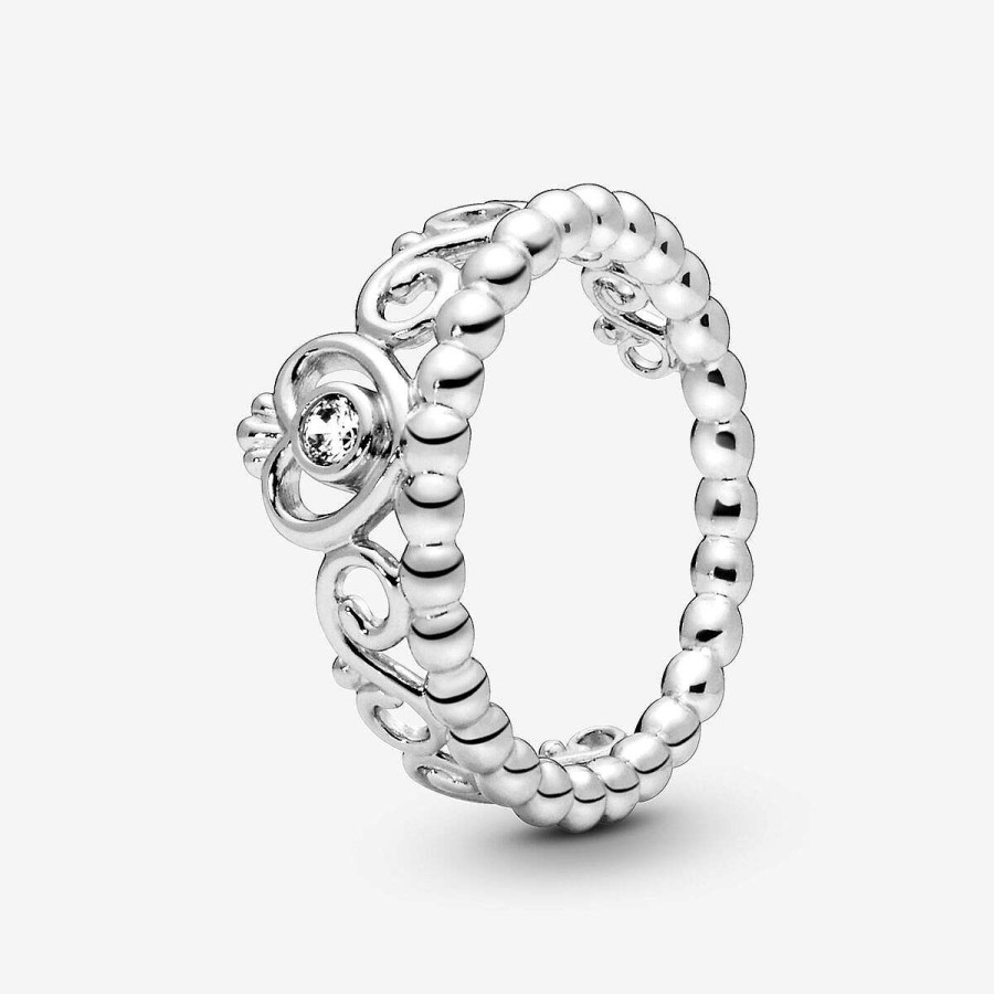 Pandora Anel Coroa Tiara Princesa Prata Clearance