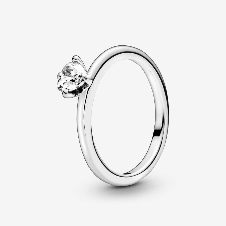 Pandora Anel Clear Heart Solitaire Wholesale