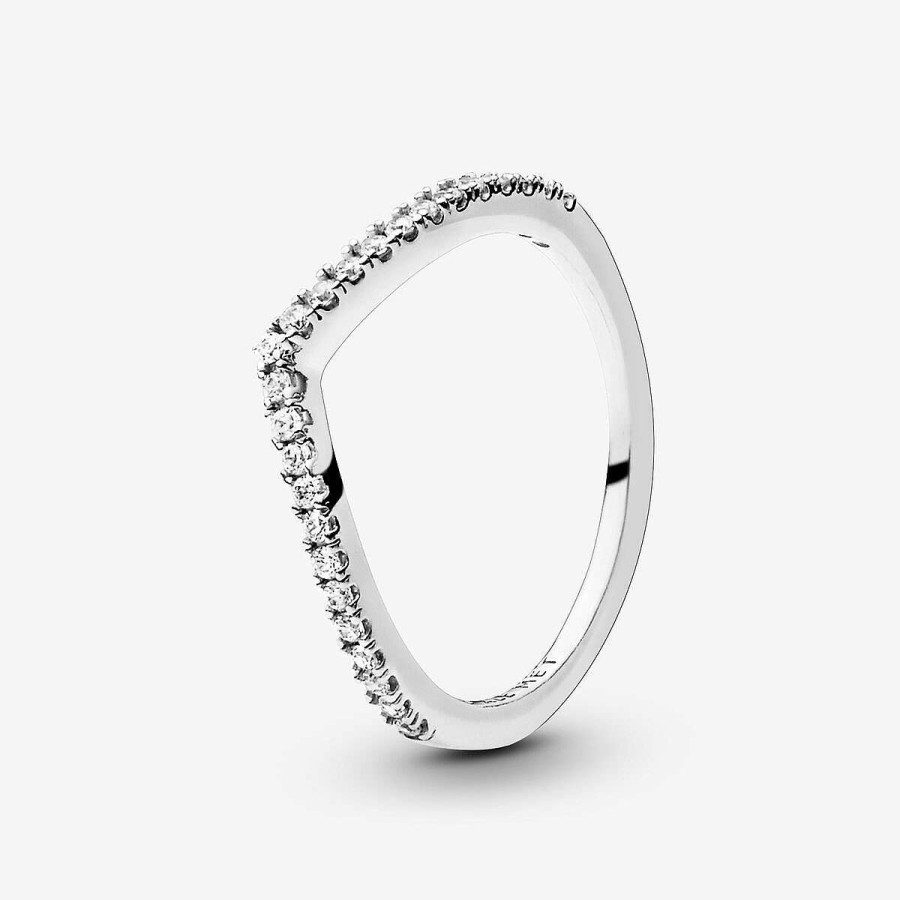 Pandora Anel Wishbone Brilhante Prata Online