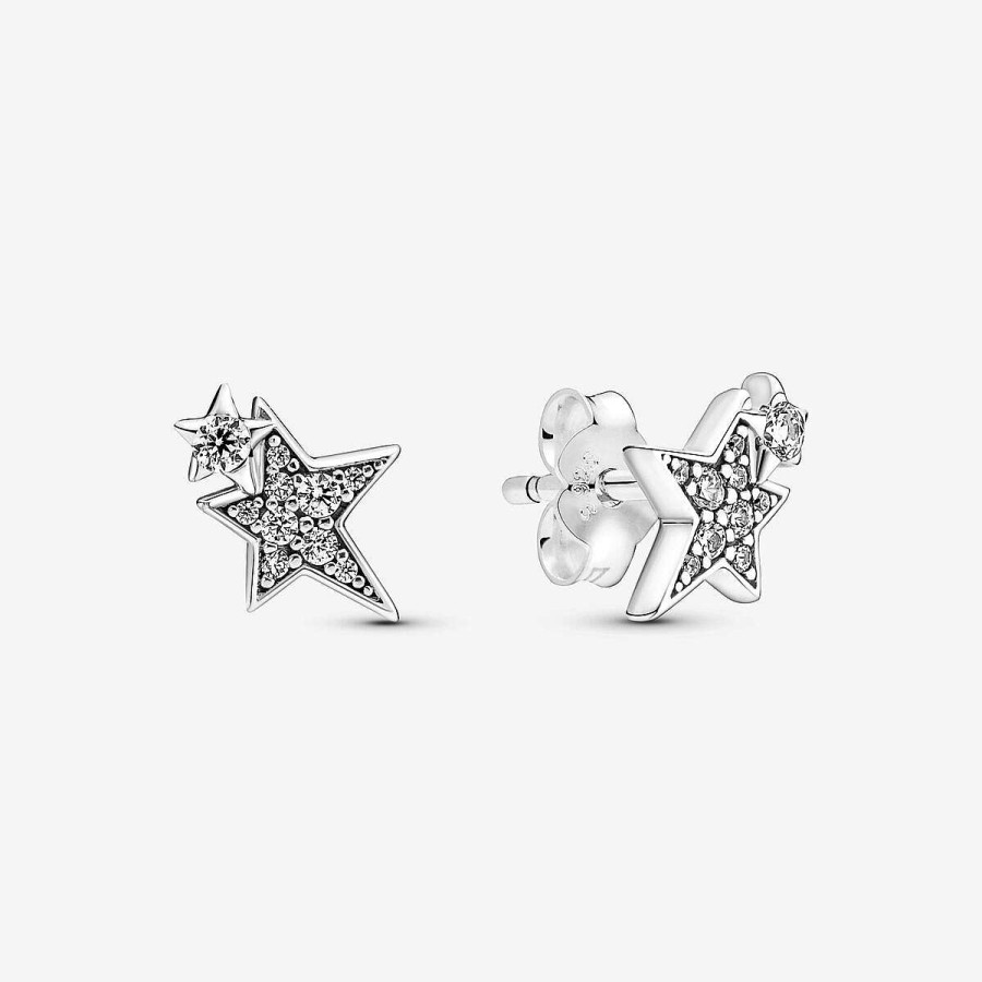 Pandora Brincos Sparkling Asymmetric Stars Clearance