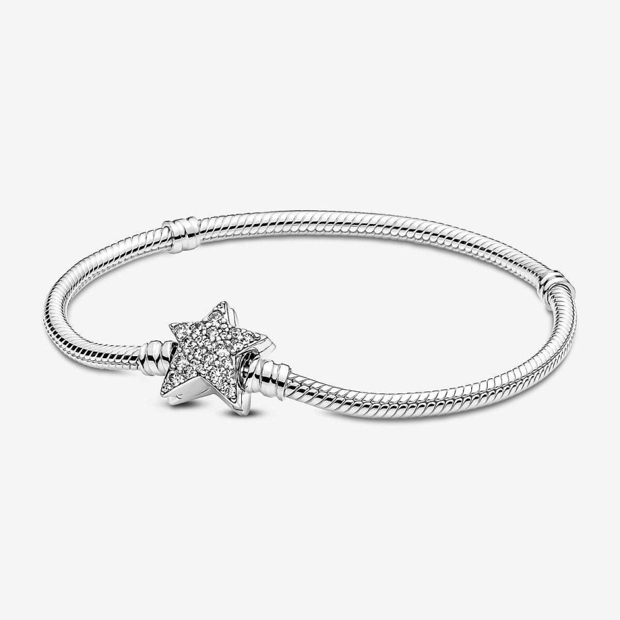 Pandora Pulseira Com Fecho Estrela Assim Trica New