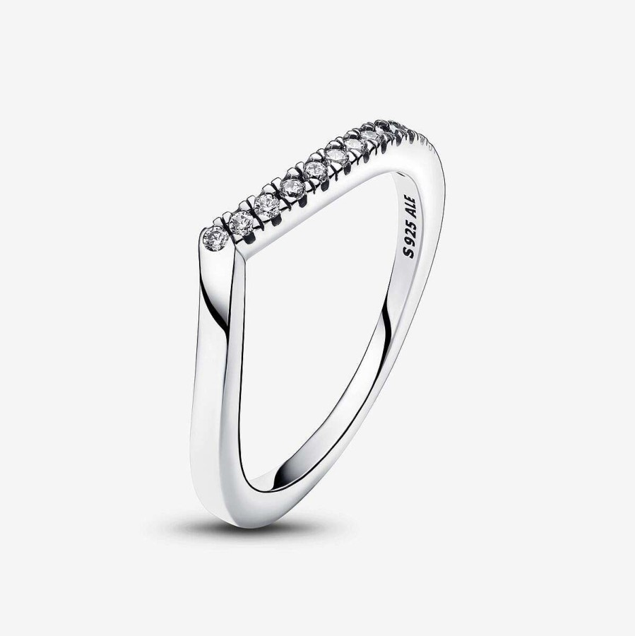 Pandora Anel Timeless Wish Half Sparkling Prata Best